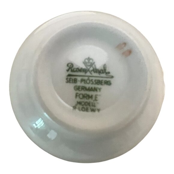 Rosenthal Selb Ploessberg Germany Teacup & Saucer Set Rose Pattern Gold Trim - Picture 8 of 9